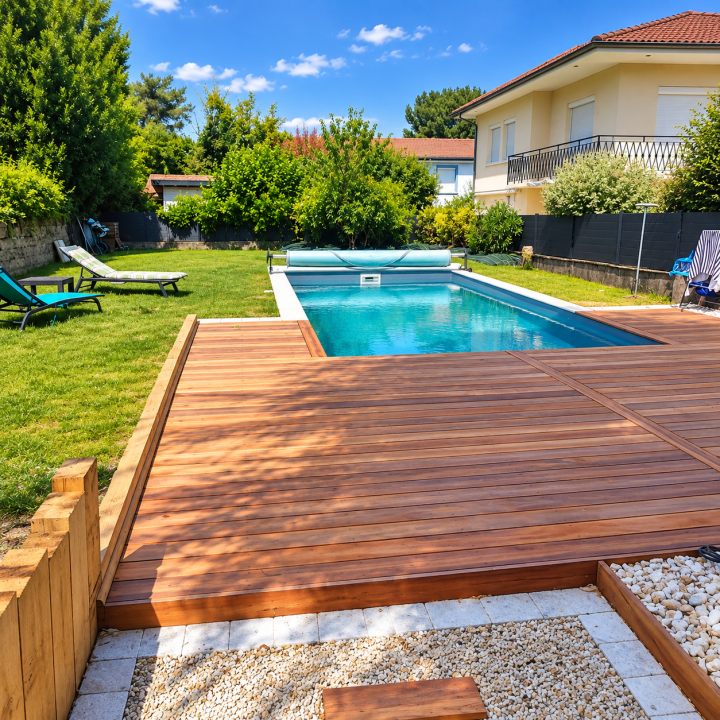 Terrasse en bois moderne Bourg-en-Bresse